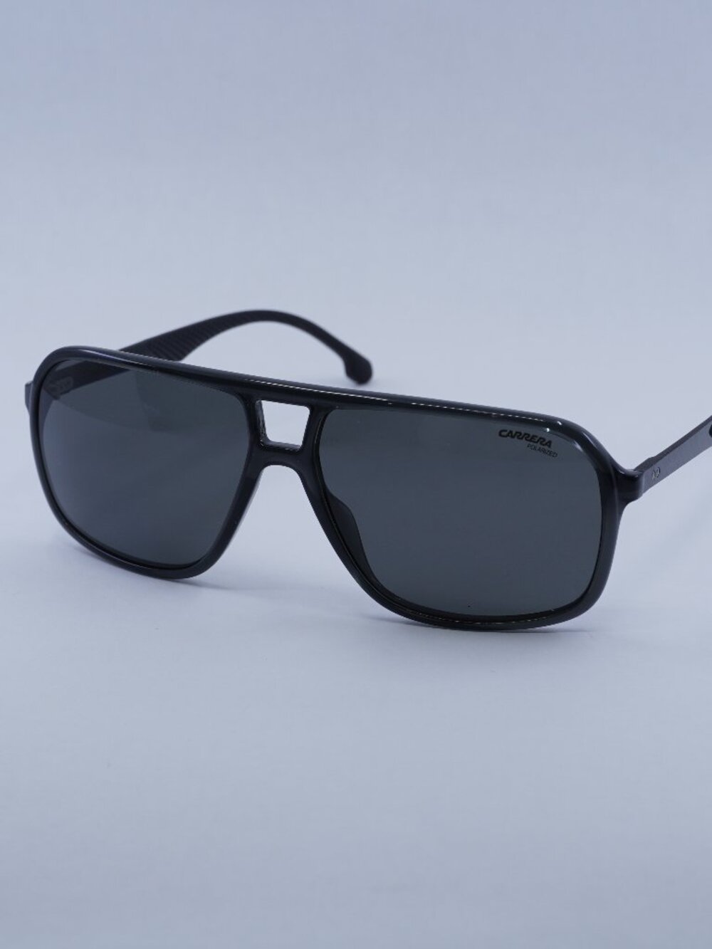 Carrera 8035/S 0KB7M9 Sunglasses Grey Aviator Frame, Grey Polarized Lenses